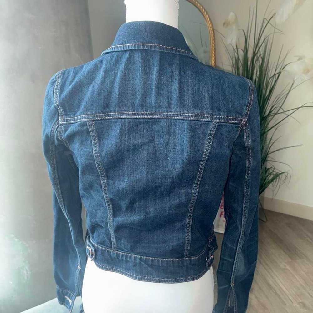 American Eagle Dark blue denim jacket with button-up front and pockets - Picture 2 of 4